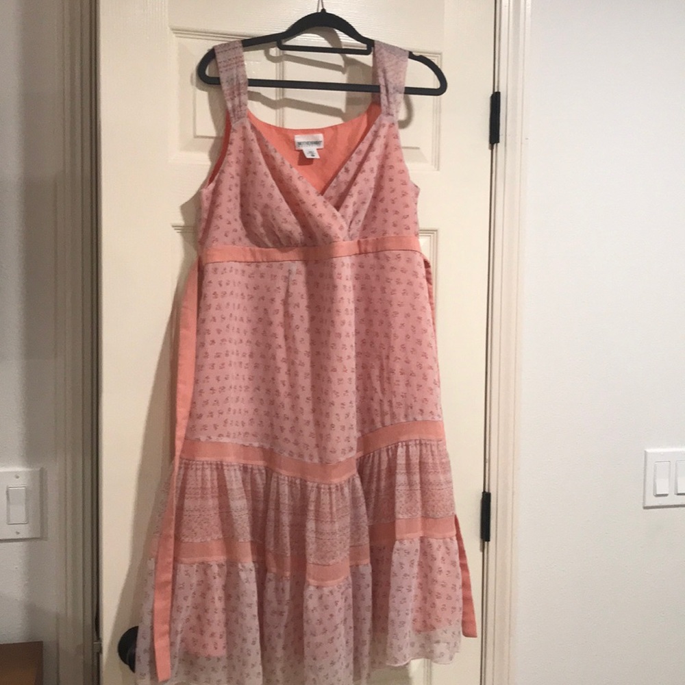 Motherhood Maternity Pink Flowing Dress